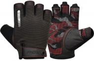 Рукавички для фітнесу RDX GYM TRAINING GLOVES T2 HALF RED р. L червоний