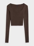 Джемпер 4F LONGSLEEVE F092 4FAW22TLONF092-80S р.XL коричневый