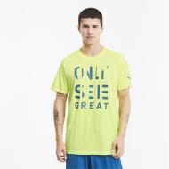 Футболка Puma Performance Slogan SS Tee 51945003 р.2XL желтый