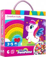 Набор для творчества Vladi Toys Rainbow pompoms Единорог VT4433-05