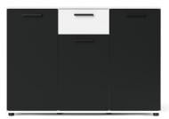 Комод Accord Berno BE3 1202x853x325 мм платиновый белый/чорный/белый