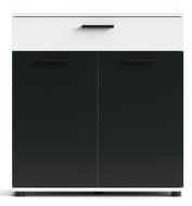 Комод Accord Berno BE2 802x853x325 мм платиновый белый/чорный/белый