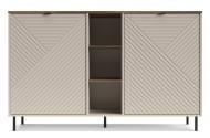 Комод Accord Evo EO8 1534x954x400 мм кашемир/дуб кастелло коньячный/кашемир матовый
