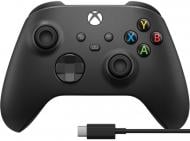 Геймпад Microsoft Xbox Wireless Controller Carbon Black + USB cable (1V8-00002)
