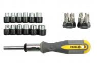 Отвертка-ручка и биты 9 в 1 Vorel 60975