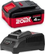 Акумуляторна батарея і зарядний пристрій Crown 18,0V 4Ah CAB204014XE Set1