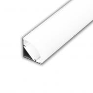 Профиль алюминиевый угловой ЛСУ Hopfen с рассеивателем PR-AL Corner 200 см