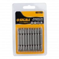 Набір біт Sigma PН1-PН2×65 мм 1/4" 10 шт S2 (блістер) 10 шт. 4011101