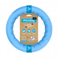 Игрушка для собак PitchDog кольцо для апортировки d 28 см голубое