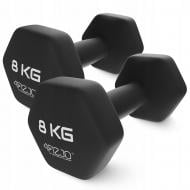 Гантели виниловые 4fizjo Classic 2 x 8 кг (P-5905973403214) черный