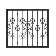 Решітка на вікно КР-24 1690х1530 мм (комплект елементів)