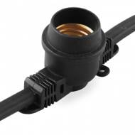 ВИТРИНА! Гирлянда LightMaster LM50-13 (20xЕ27) IP65 черная 20 ламп 10 м