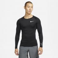 Футболка Nike M NP DF TIGHT TOP LS DD1990-010 р.S черный
