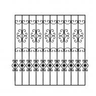 Решетка на окно КР-42 1600х1600 мм (комплект элементов)