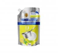 Засіб для ручного миття посуду WASH & FREE Лимон і м'ята (Doypack) 0,5 л