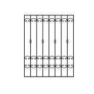 Решетка на окно КР-54 1200х1500 мм (комплект элементов)