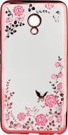 Накладка на корпус BeCover Flowers Series для Meizu M5 pink (701302)