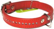 Ошейник Topsi со стразами красный 4
