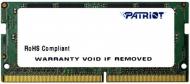 Оперативна пам'ять Patriot SODIMM DDR4 16 GB (1x16GB) 2666 MHz (PSD416G26662S)
