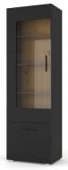 Витрина BIM Furniture Anette 1900х600х440 мм черный матовый / дуб артизан / (ANETTE_O_DA_CM)