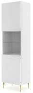 Витрина BIM Furniture Ravenna 1д 2150х600х420 мм золотой / белый (RAVENNA_C_DIAMOND_MDF_HG_GLASS)