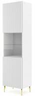 Вітрина BIM Furniture Ravenna 1д 2150х600х420 мм золотий / білий матовий (RAVENNA_B_FOILED_MDF_GLASS_CAS)