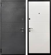 Дверь входная Министерство дверей Молодежная дуб грифель / дуб пломбир 2050x960 мм правая Дверь входная Министерство дверей Молодежная дуб грифель / дуб пломбир 2050x960 мм правая