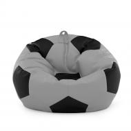 Кресло мешок Мяч Оксфорд 100см Студия Комфорта размер Стандарт Серый + Черный