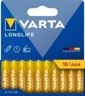 Батарейка щелочная Varta Longlife AAA (мизинчиковые) 10 шт. (4103101761)