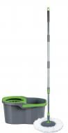 Комплект швабра и ведро с автоматическим отжимом для пола OBERY Mini Double Twist 13 см ZY-HS101