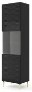 Витрина BIM Furniture Ravenna 1д 2150х600х420 мм золотой / чорный (RAVENNA_C_DIAMOND_MDF_HG_GLASS)