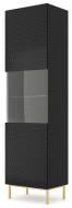 Витрина BIM Furniture Ravenna 1д 2170х600х420 мм золотой / чорный (RAVENNA_C_DIAMOND_MDF_HG_GLASS)
