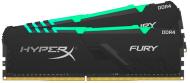 Оперативна пам'ять Kingston DDR4 SDRAM 16 GB (2x8GB) 3000 MHz (HX430C15FB3AK2/16) HyperX Fury RGB Black