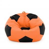 Кресло мешок Мяч Оксфорд 100см Студия Комфорта размер Стандарт Оранжевый + Черный