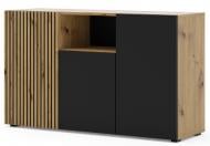 Комод BIM Furniture Auris 3д 1350x820x420 мм дуб артизан/черный матовый (AURIS_KOM3D_DA_CM)