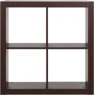 Полка книжная Inteo Кубус МИКС 2Х2 (3D HDF) 792x792x792 мм венге