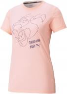 Футболка Puma Running Graphic SS TEE W 52041525 р.L персиковый