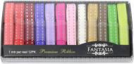 Набор лент из ткани Ассорти, 1 м  12 шт. Fantasia ribbon