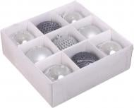 Набор елочных шаров Комплект № 2 d 80 мм 9 шт./уп.