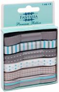 Набор лент из ткани Голубые мечты, 1 м  6 шт. Fantasia ribbon
