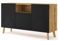 Комод BIM Furniture Luxi 1460x800x420 мм дуб артизан/черный матовый (LUXI_3D_146_KOMODA_ARTISAN) Комод BIM Furniture Luxi 1460x800x420 мм дуб артизан/черный матовый (LUXI_3D_146_KOMODA_ARTISAN)