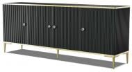 Комод BIM Furniture Petra 4д 1820x730x400 мм золотой/черный матовый (PETRA_CABINET_182_4D_BLACK_MAT)