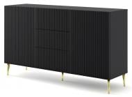 Комод BIM Furniture Ravenna 2д3ш 1500x870x420 мм золотой/черный матовый (RAVENNA_B_FOILED_MDF_CABINET_2)