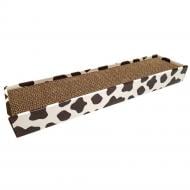 Когтеточка Croci ANIMALIER с принтом корова и кошачьей мятой 48х12,5х5 см