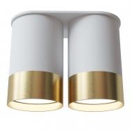 Светильник точечный PikArt Lights BP 50 Вт GU10 белый/латунь 25595-3