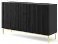 Комод BIM Furniture Ravenna 2д3ш 1500x890x420 мм золотой/черный матовый (RAVENNA_B_FOILED_MDF_CABINET_2)