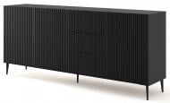 Комод BIM Furniture Ravenna 3д3ш 2000x870x420 мм чорний матовий/чорний матовий (RAVENNA_B_FOILED_MDF_CABINET_3) Комод BIM Furniture Ravenna 3д3ш 2000x870x420 мм чорний матовий/чорний матовий (RAVENNA_B_FOILED_MDF_CABINET_3)