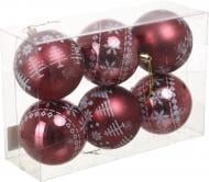 Набор елочных шаров Комплект № 33 d 80 мм 6 шт./уп.