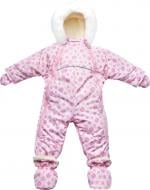 Комбинезон детский Модний Карапуз со съемным мехом розовый р.62 03-00589-0