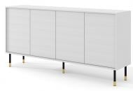 Комод BIM Furniture Sherwood 4д 1800x890x400 мм черный/золотой(SHERWOOD_CABINET_4D_180_WHITE_)